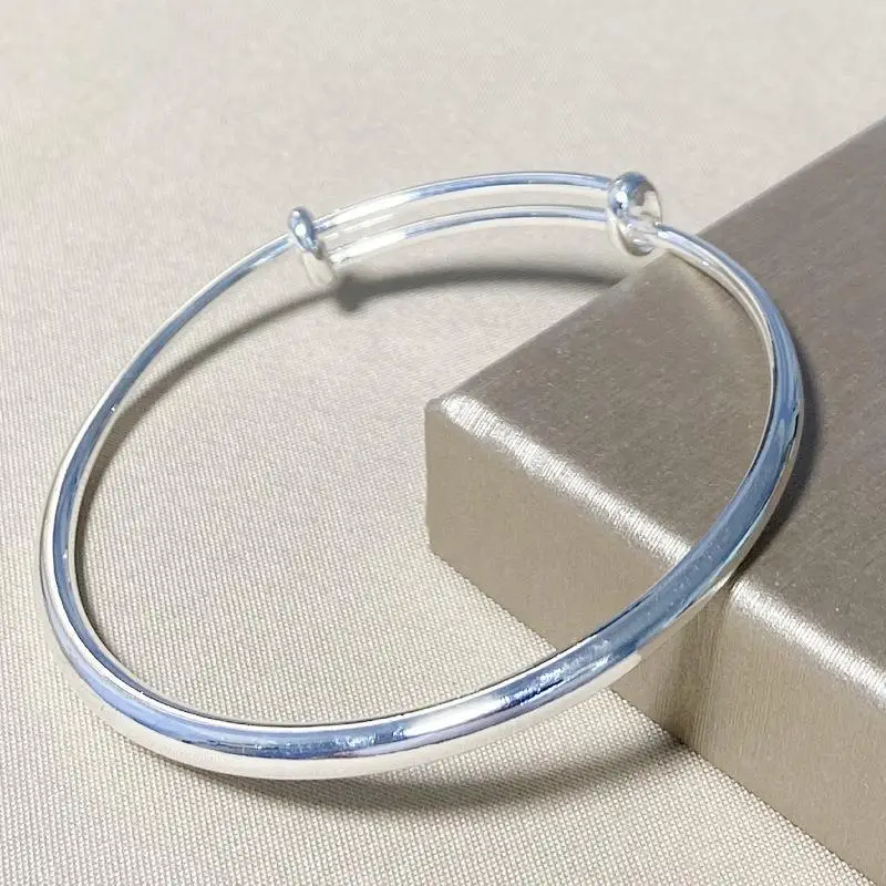 Round Bare Belly Silver Bracelet Women's Wholesale - Image 6