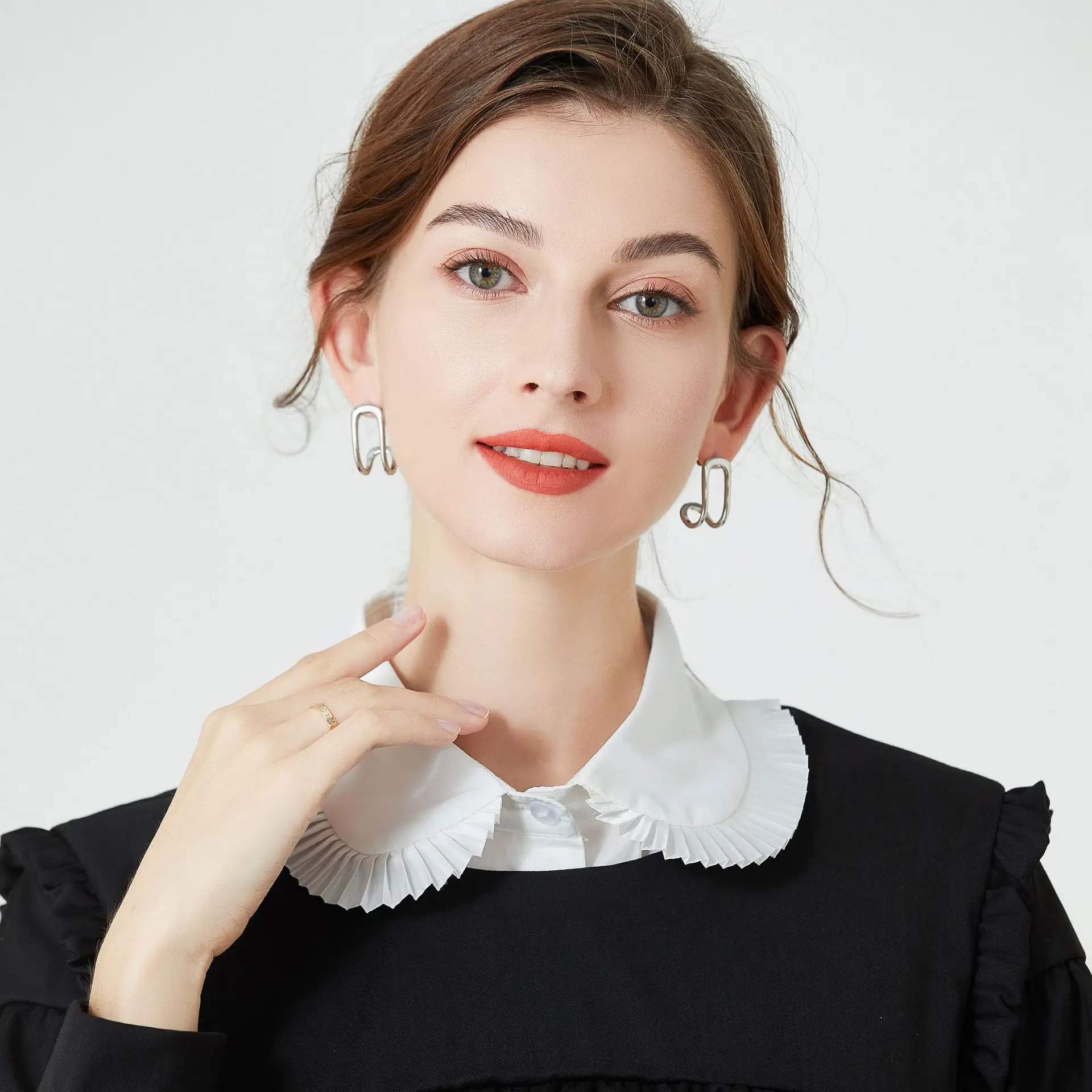 Age-Reducing Doll Collar Fake Collar White Cotton - Image 3