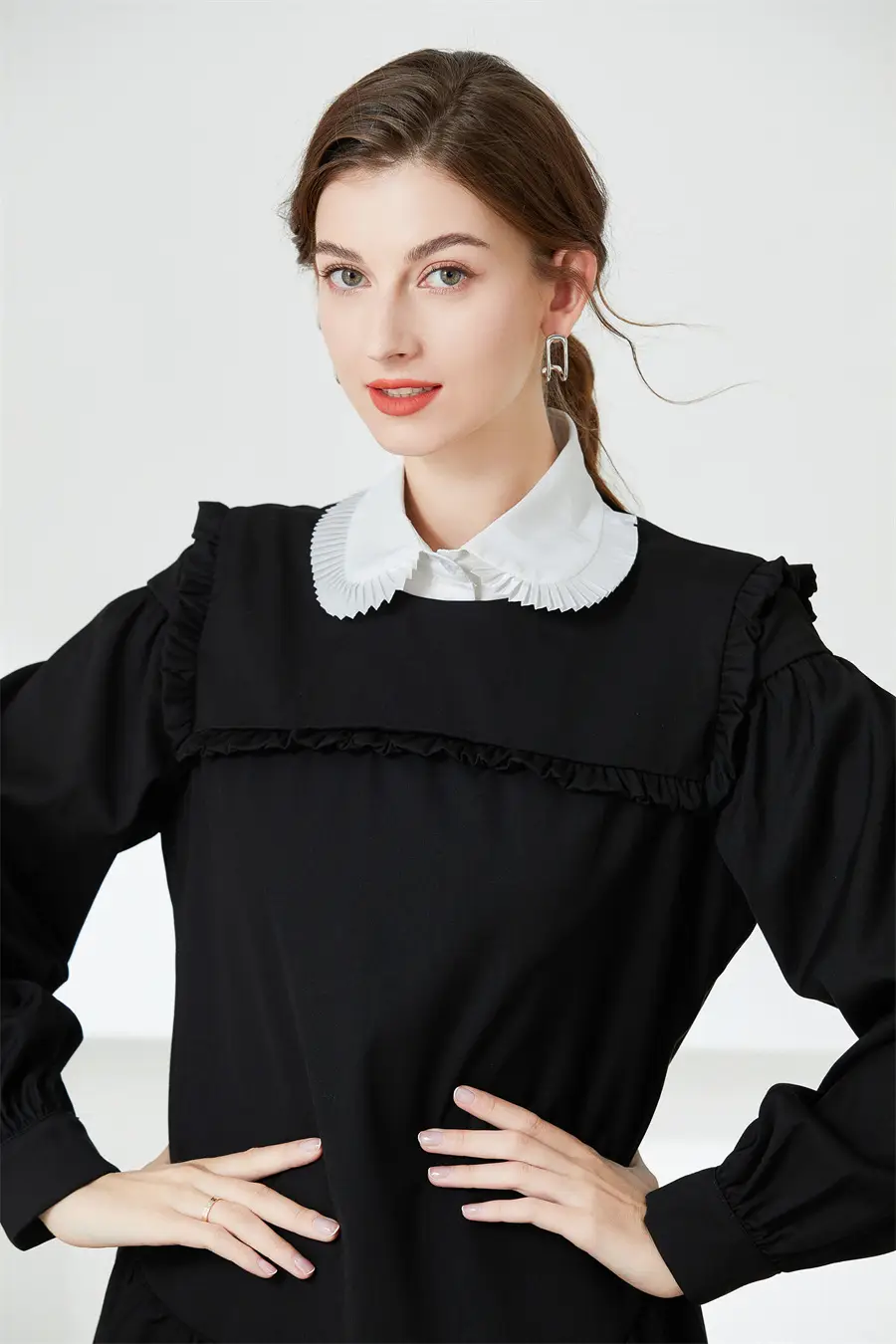 Age-Reducing Doll Collar Fake Collar White Cotton — feature 5