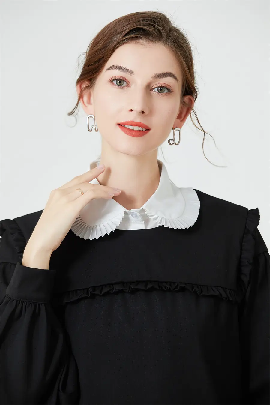 Age-Reducing Doll Collar Fake Collar White Cotton — feature 7