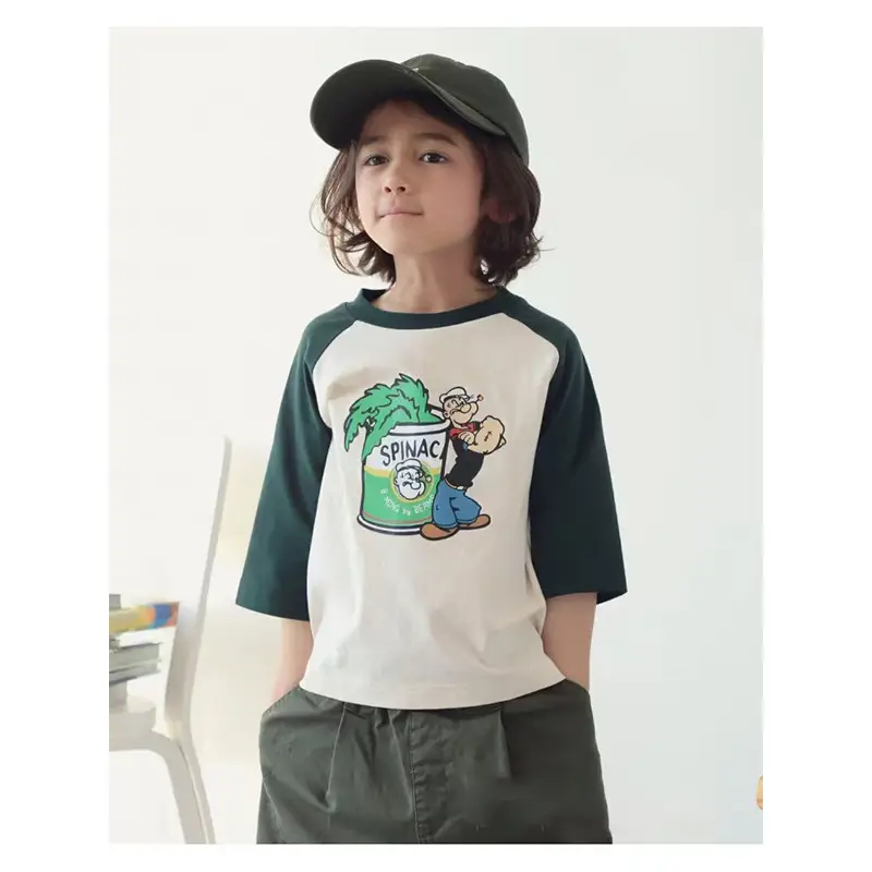 Children Cotton Popke & Mily T-Shirt Red White Spring Autumn - Image 4