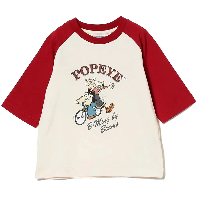 Children Cotton Popke & Mily T-Shirt Red White Spring Autumn - Image 7