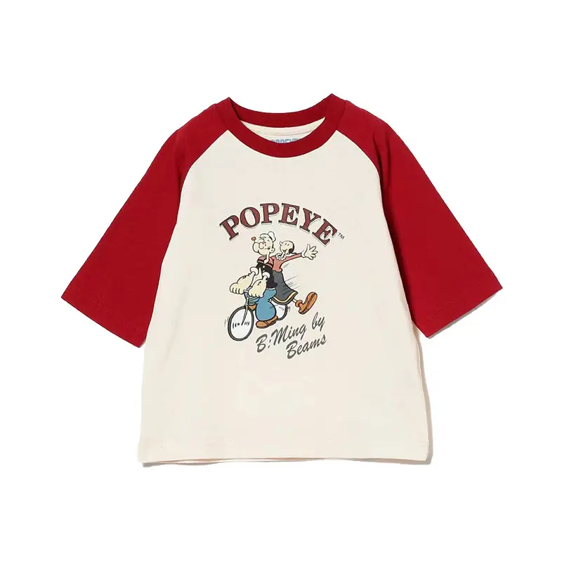 Children Cotton Popke & Mily T-Shirt Red White Spring Autumn — feature 13