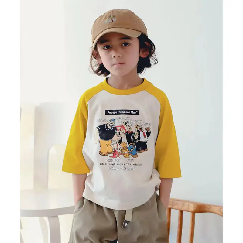 Children Cotton Popke & Mily T-Shirt Red White Spring Autumn — feature 2