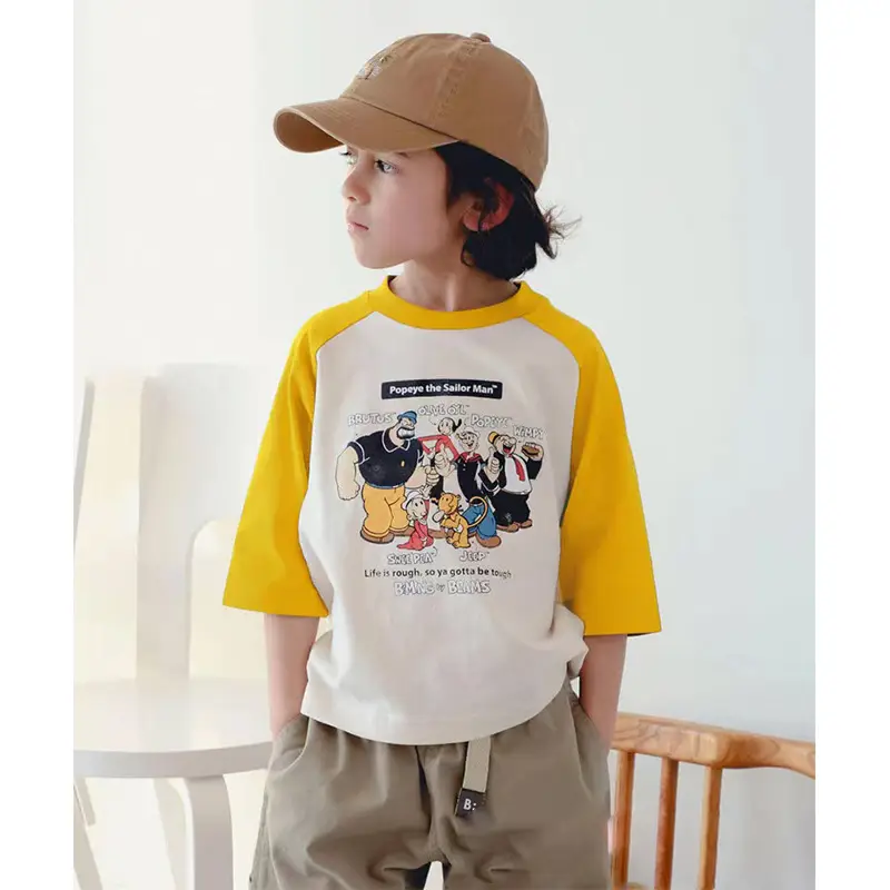 Children Cotton Popke & Mily T-Shirt Red White Spring Autumn — feature 3