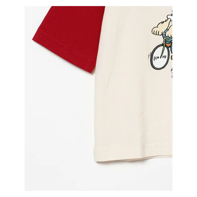 Children Cotton Popke & Mily T-Shirt Red White Spring Autumn — feature 9