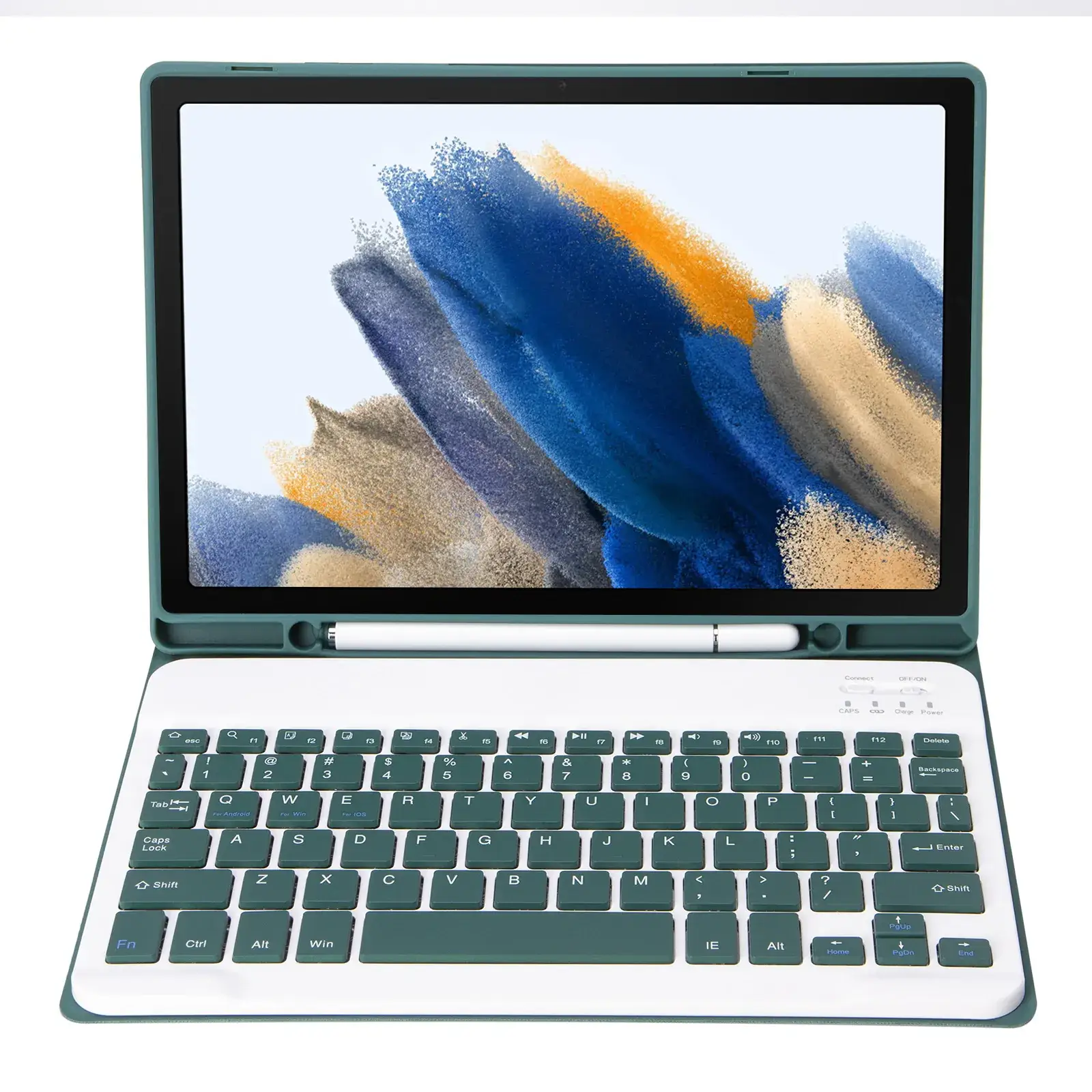 Candy Blue Tpu Shell Keyboard Case for Samsung Tab - Image 9