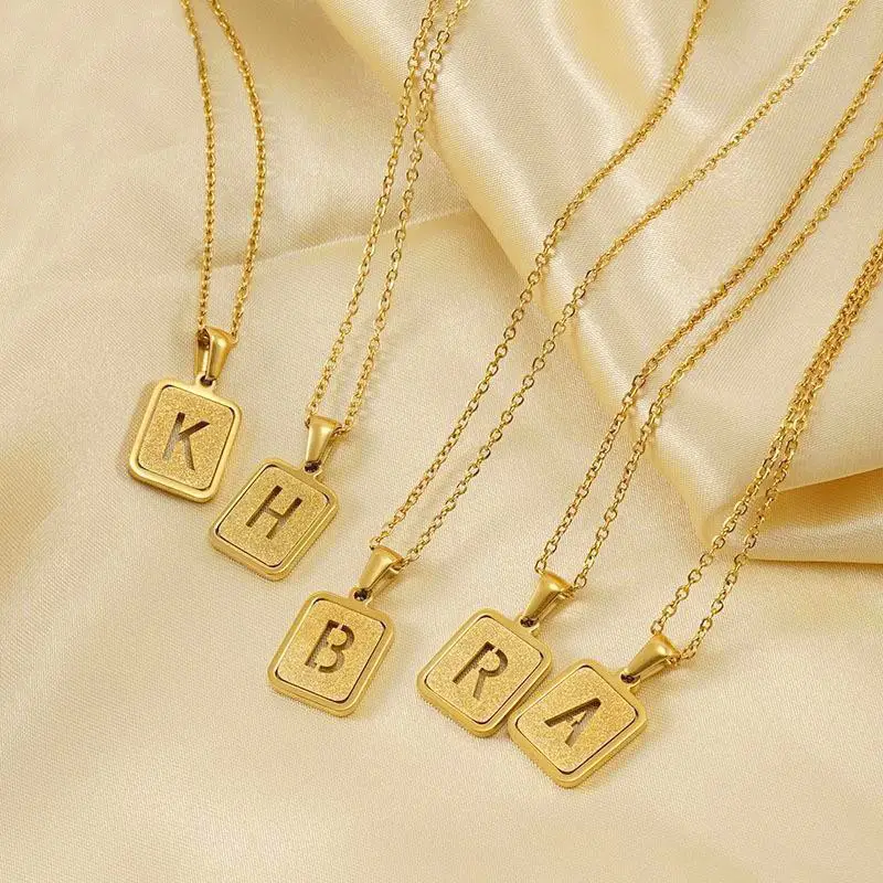 18K Stainless Steel V Pendant Necklace for Women - Image 29