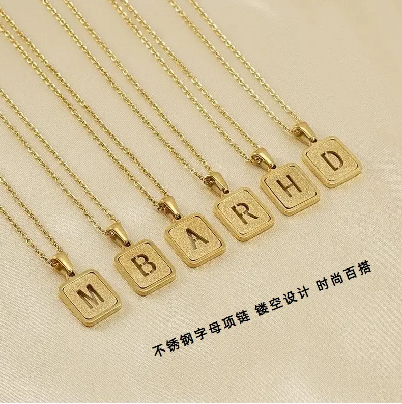 18K Stainless Steel V Pendant Necklace for Women — feature 16