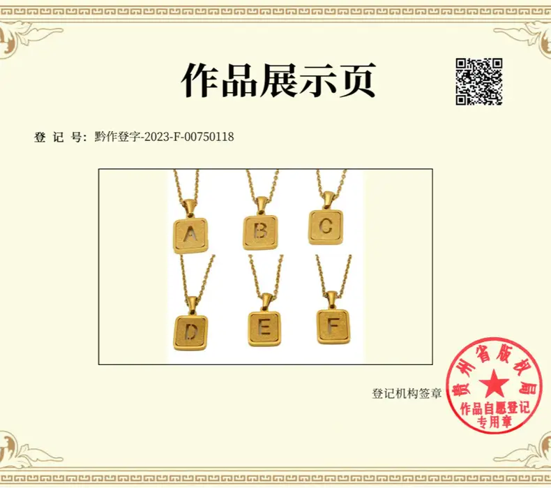 18K Stainless Steel V Pendant Necklace for Women — feature 20