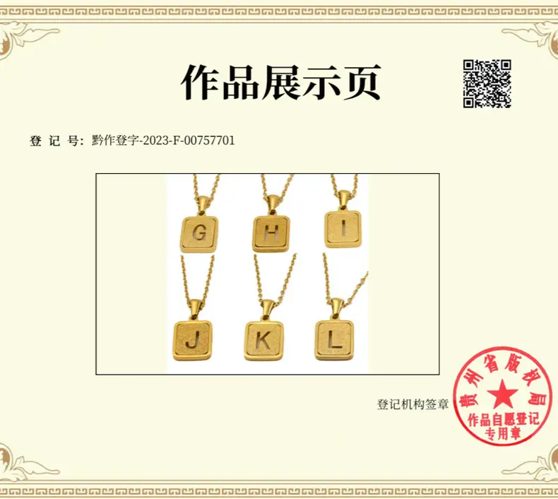 18K Stainless Steel V Pendant Necklace for Women — feature 21