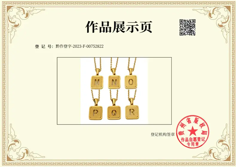 18K Stainless Steel V Pendant Necklace for Women — feature 22