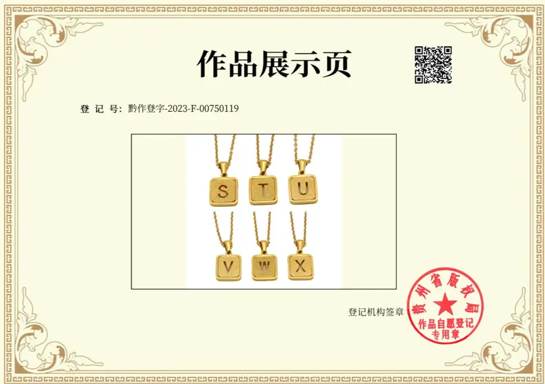 18K Stainless Steel V Pendant Necklace for Women — feature 23