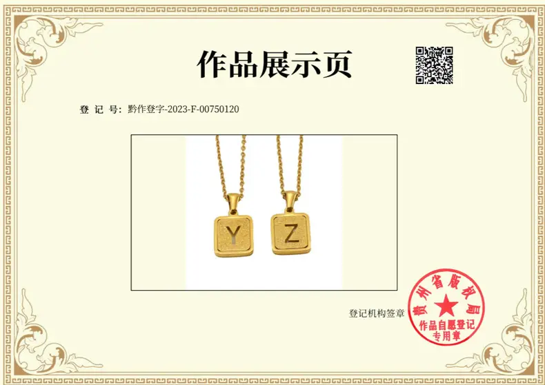 18K Stainless Steel V Pendant Necklace for Women — feature 24