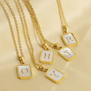 18K Stainless Steel V Pendant Necklace for Women — feature 9