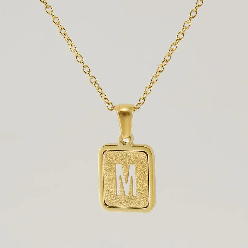 18K Stainless Steel V Pendant Necklace for Women - Image 13