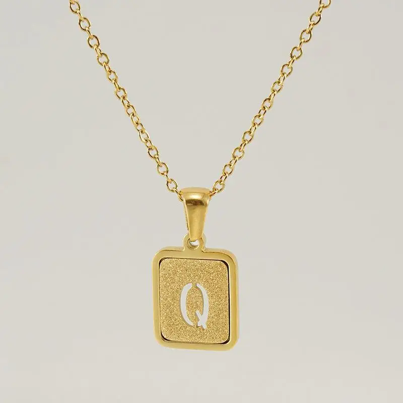 18K Stainless Steel V Pendant Necklace for Women - Image 17