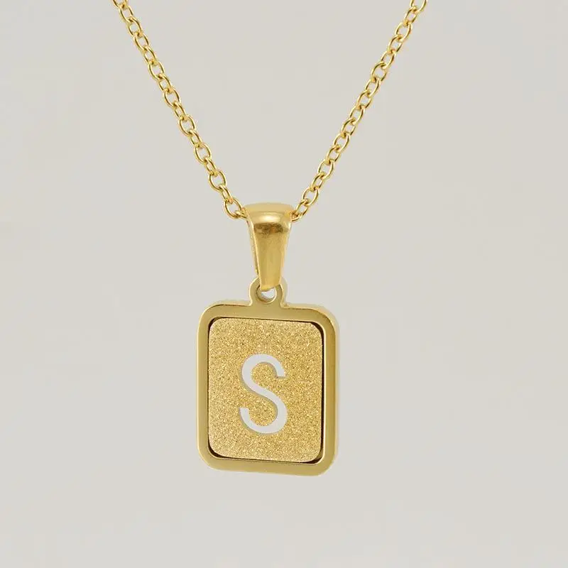 18K Stainless Steel V Pendant Necklace for Women - Image 19