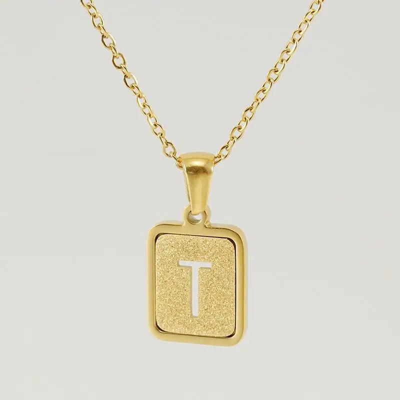18K Stainless Steel V Pendant Necklace for Women - Image 20