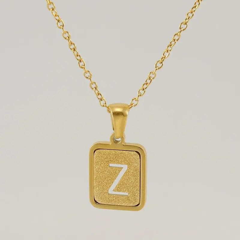 18K Stainless Steel V Pendant Necklace for Women - Image 26