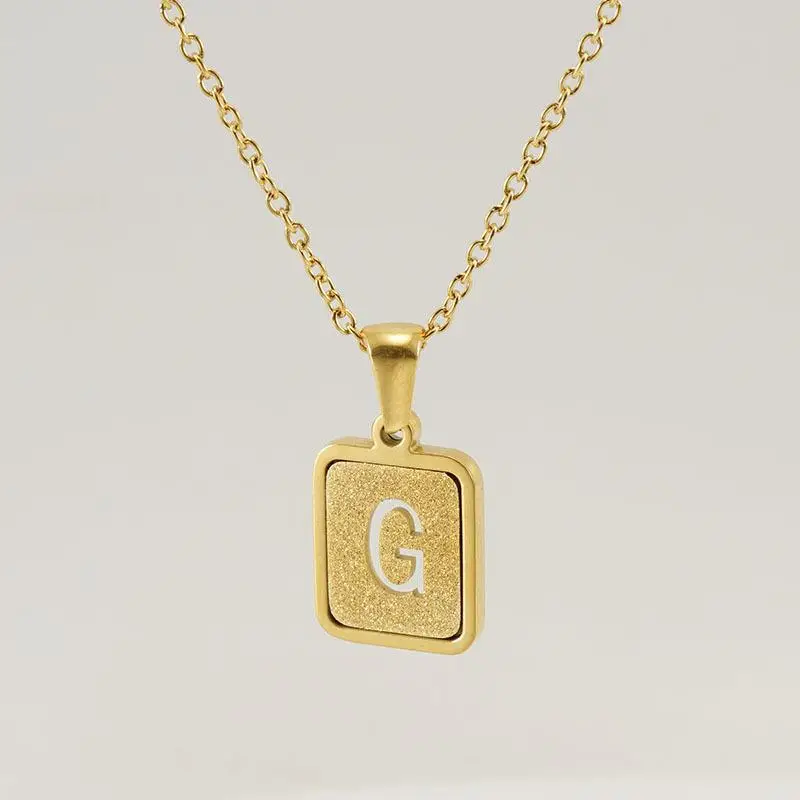 18K Stainless Steel V Pendant Necklace for Women - Image 7