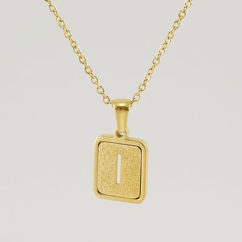 18K Stainless Steel V Pendant Necklace for Women - Image 9