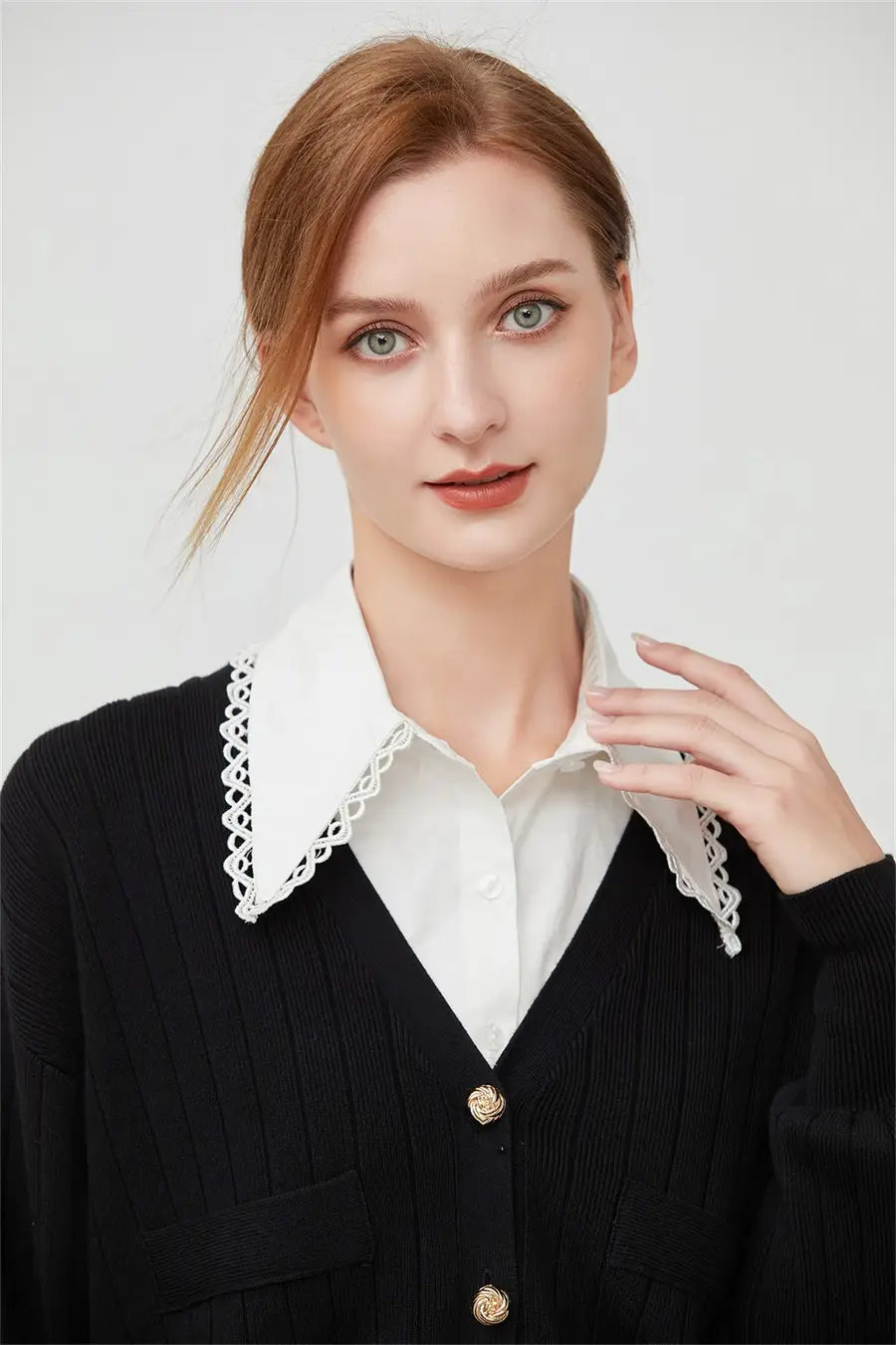 Lace Collar Fake Shirt for Women Autumn Winter — feature 11
