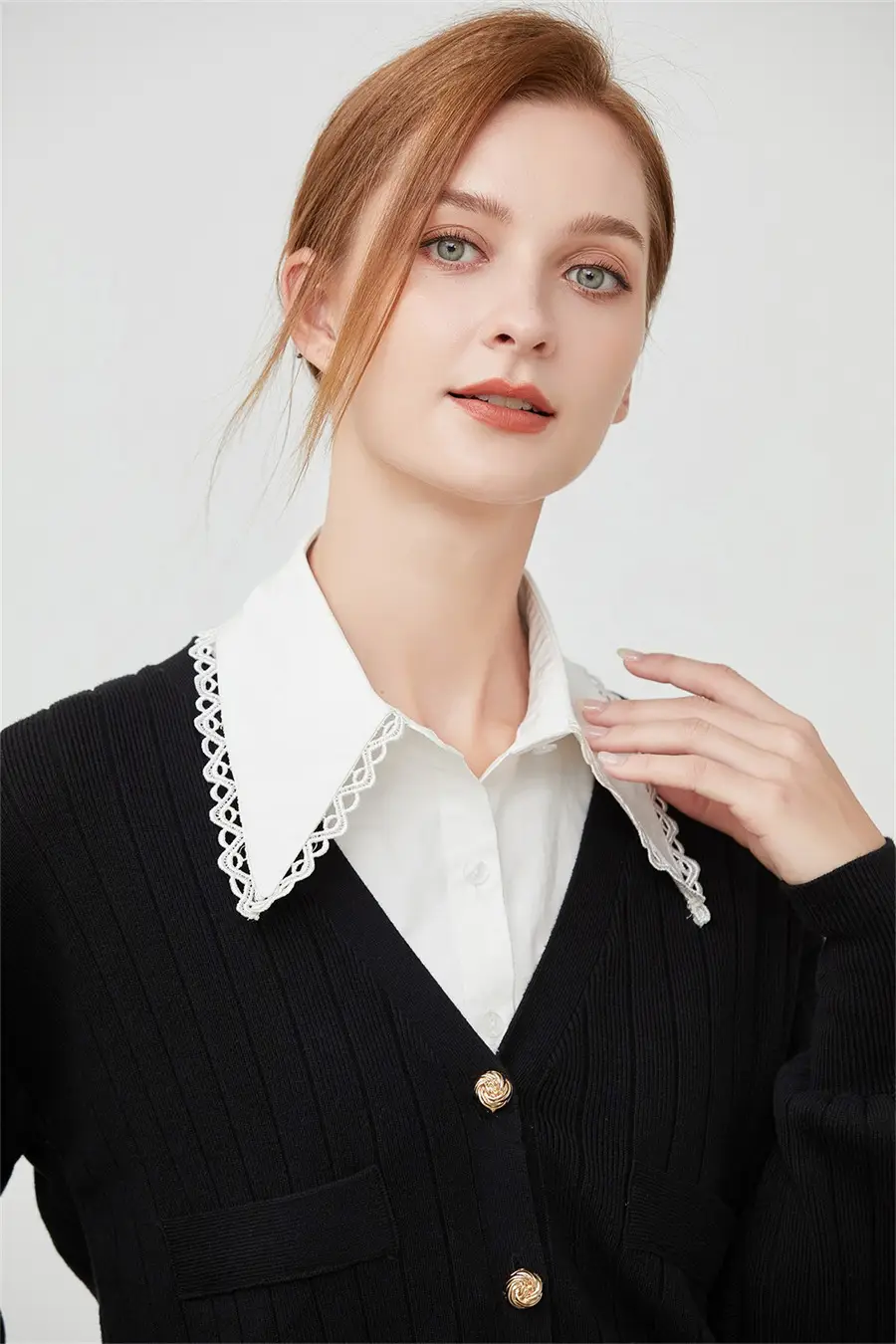 Lace Collar Fake Shirt for Women Autumn Winter — feature 12