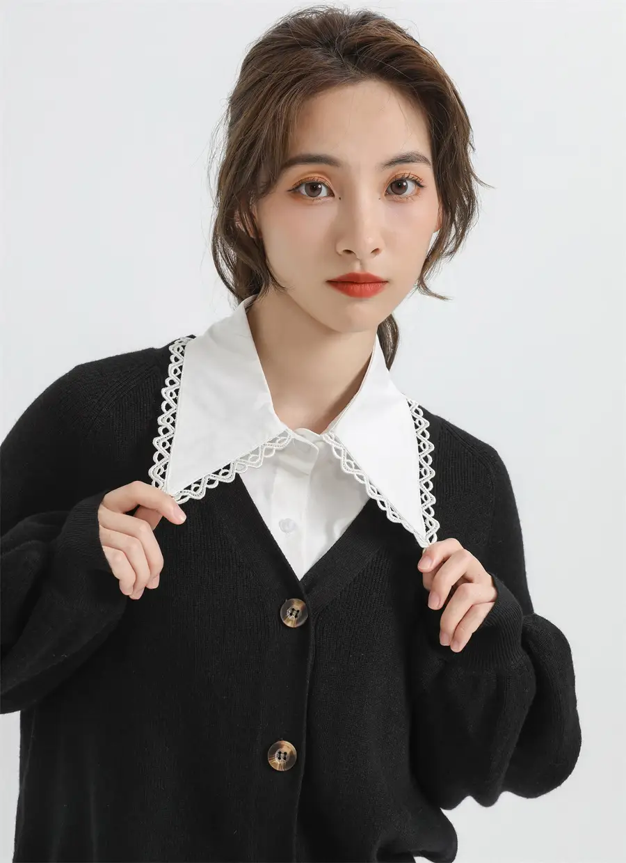 Lace Collar Fake Shirt for Women Autumn Winter — feature 26