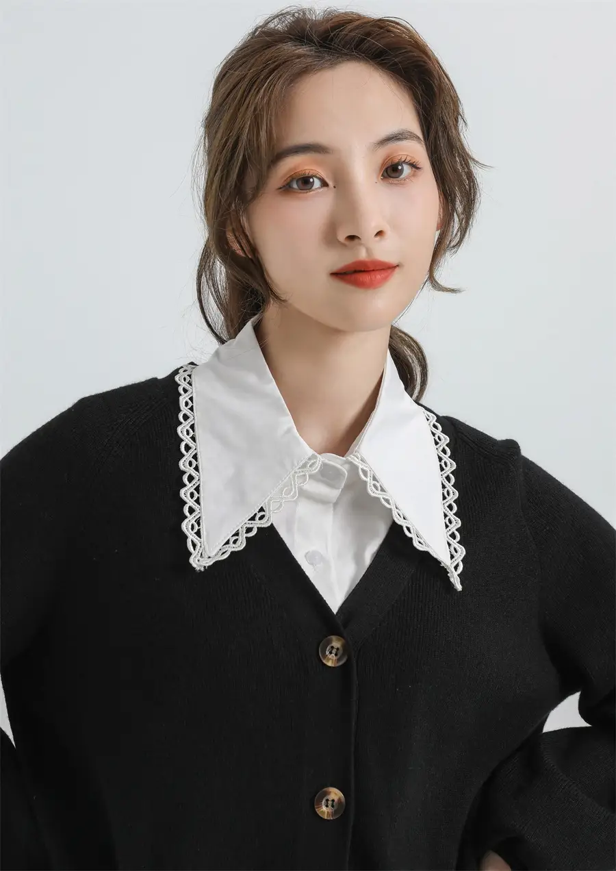 Lace Collar Fake Shirt for Women Autumn Winter — feature 28