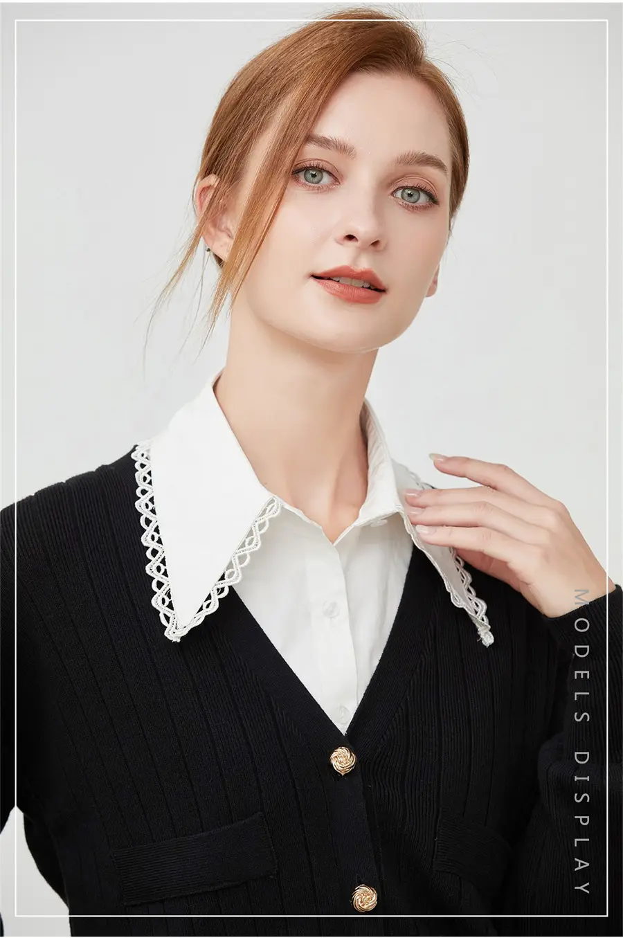 Lace Collar Fake Shirt for Women Autumn Winter — feature 3