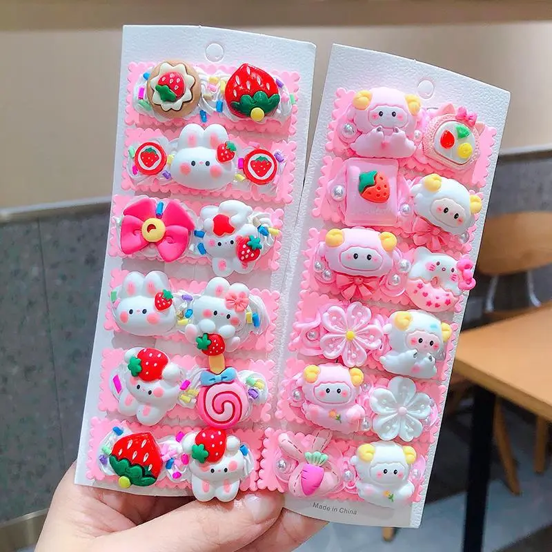 Cute Cartoon Hairpins for Girls Kids Handmade Set - Image 15