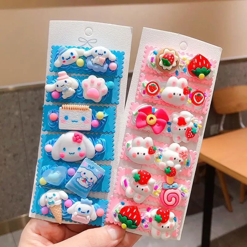 Cute Cartoon Hairpins for Girls Kids Handmade Set - Image 17
