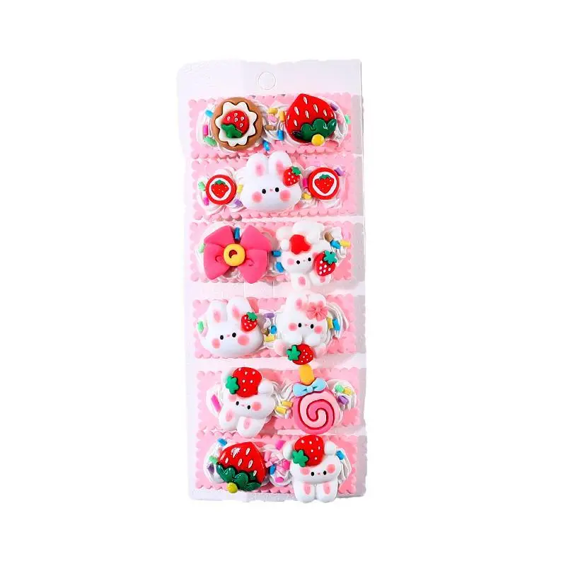 Cute Cartoon Hairpins for Girls Kids Handmade Set - Image 18
