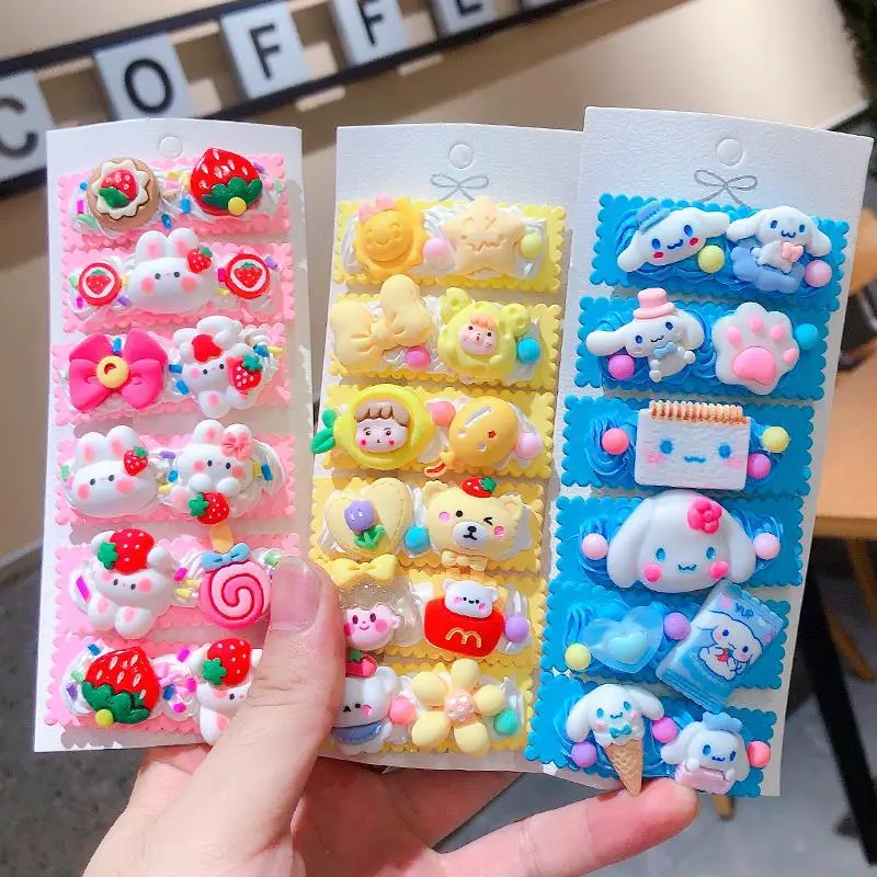 Cute Cartoon Hairpins for Girls Kids Handmade Set — feature 1