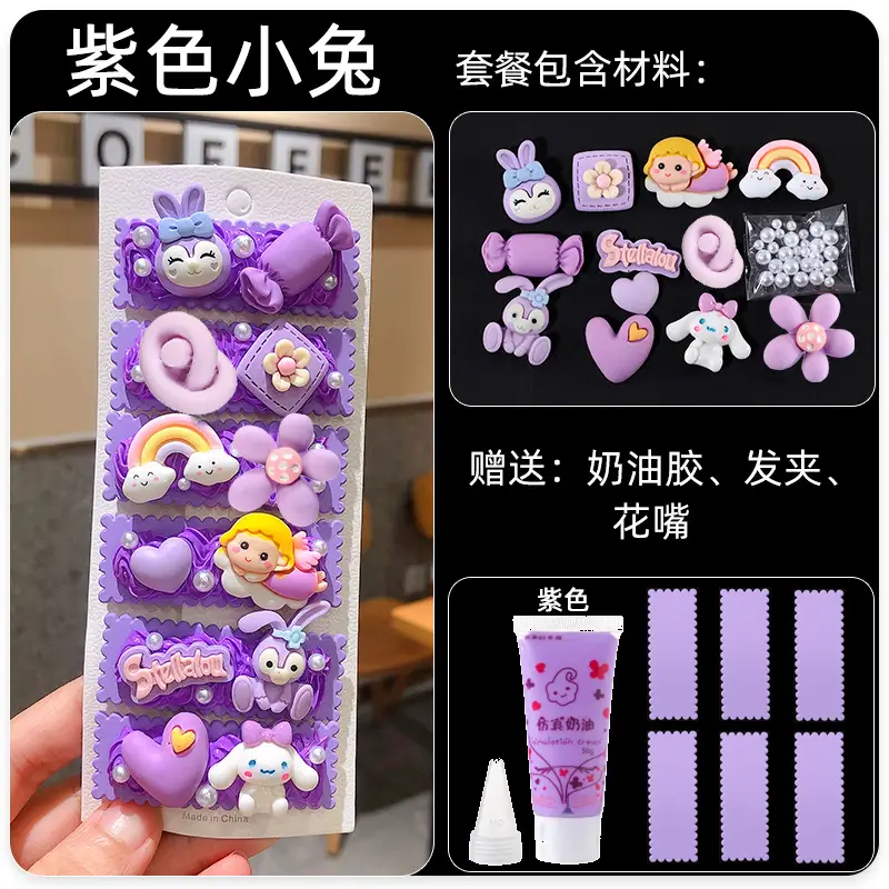 Cute Cartoon Hairpins for Girls Kids Handmade Set - Image 13