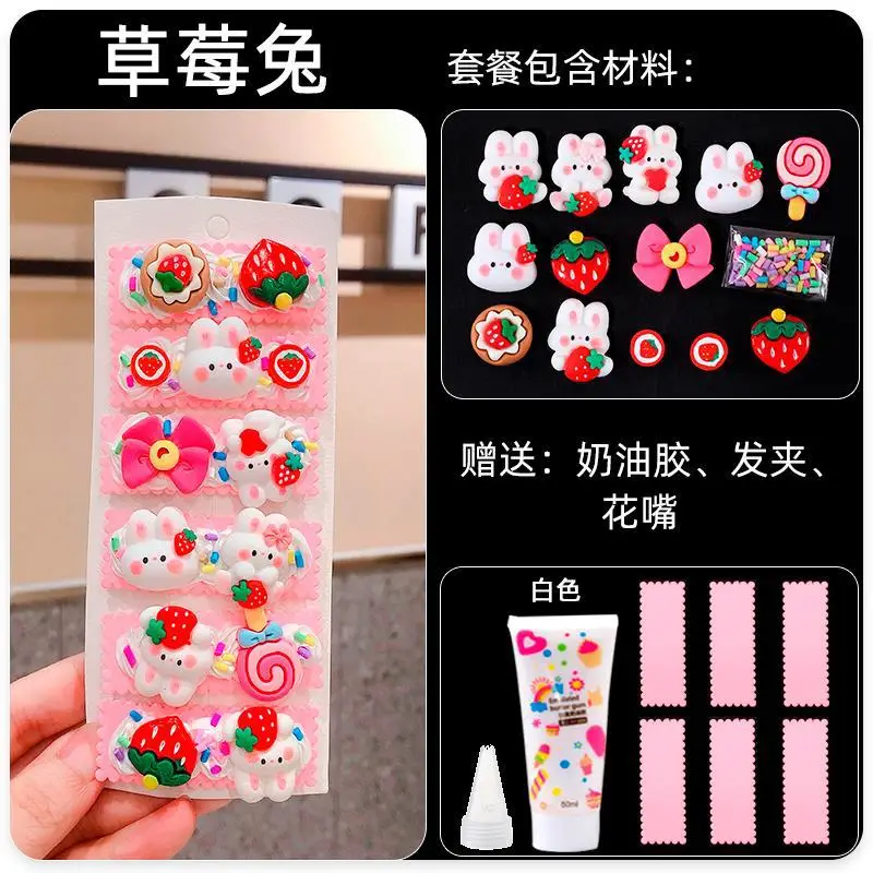 Cute Cartoon Hairpins for Girls Kids Handmade Set - Image 2