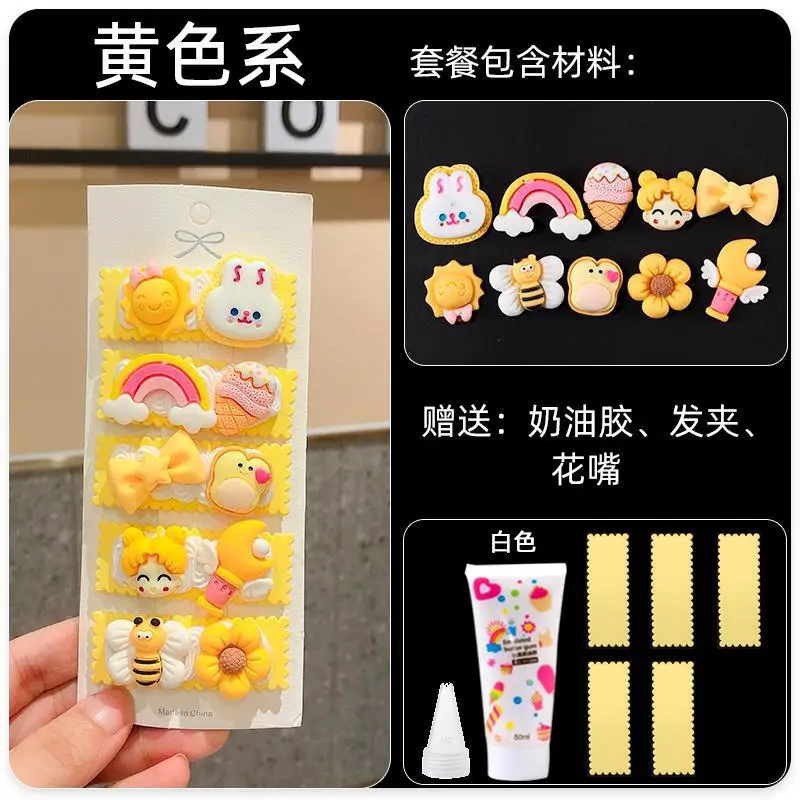 Cute Cartoon Hairpins for Girls Kids Handmade Set - Image 5