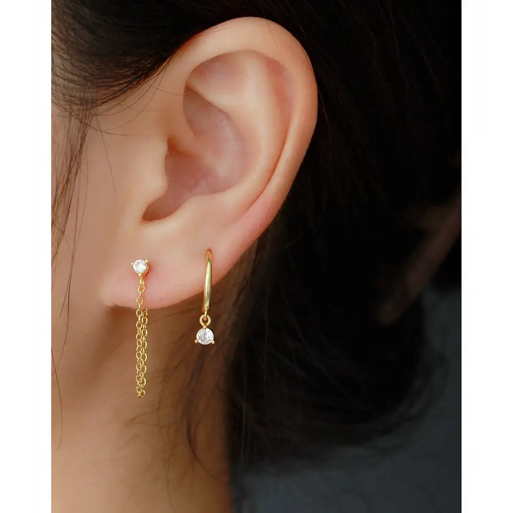 S925 Silver Zircon Earrings for Women - Image 10