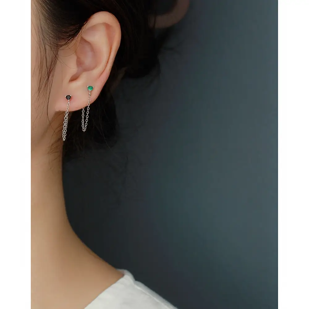 S925 Silver Zircon Earrings for Women - Image 11