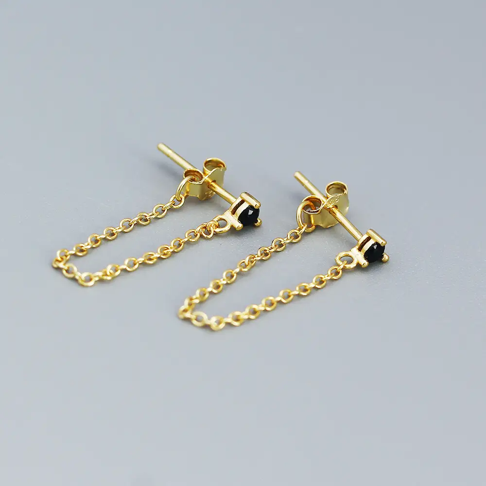 S925 Silver Zircon Earrings for Women - Image 4