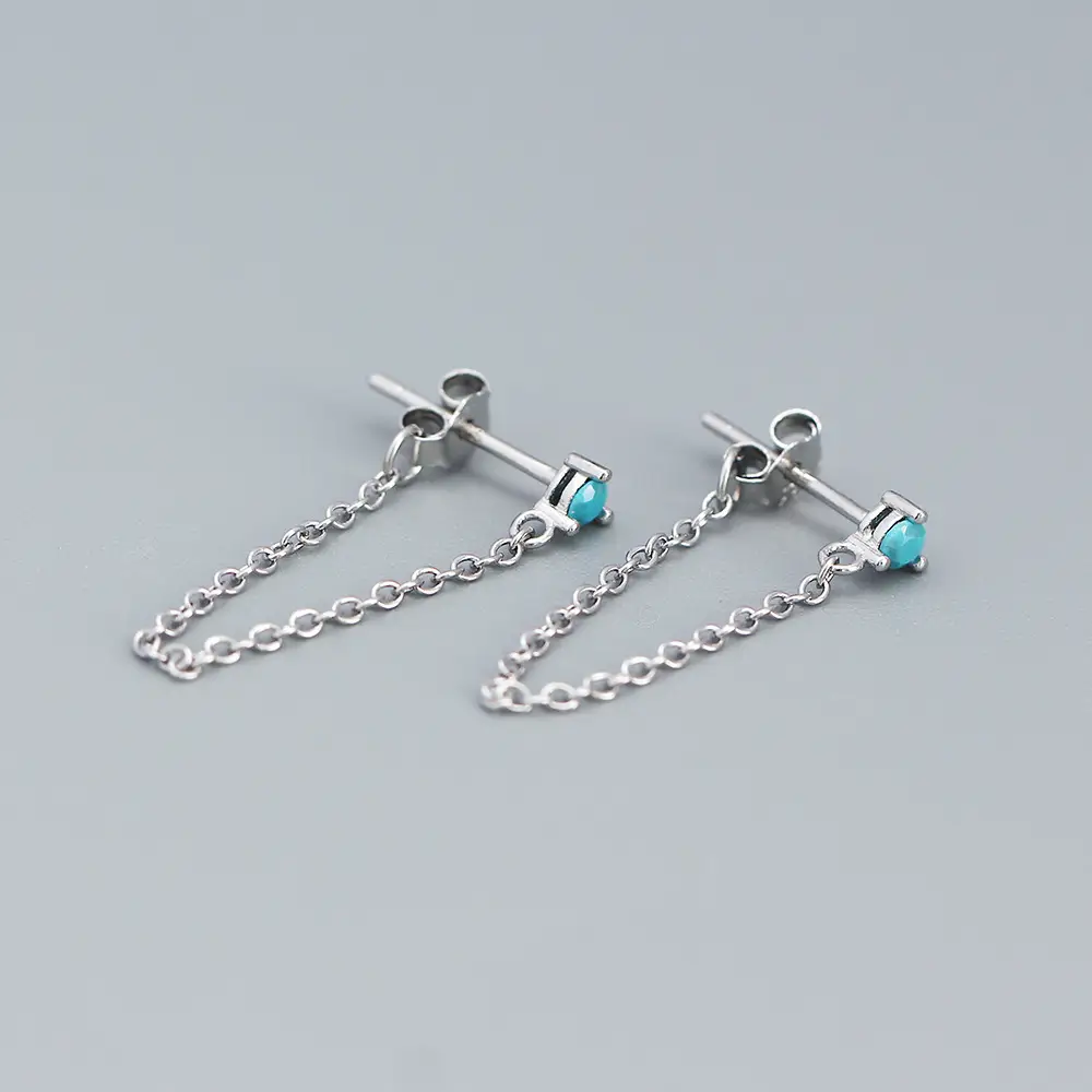S925 Silver Zircon Earrings for Women - Image 7