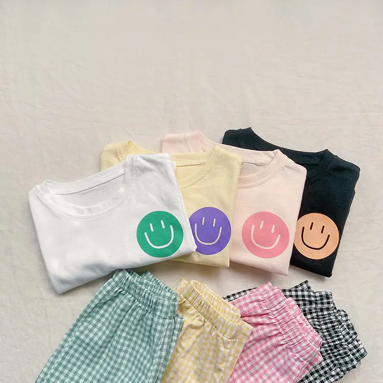 2026 Autumn Boys Smiley Face Plaid Pants Suit — feature 19