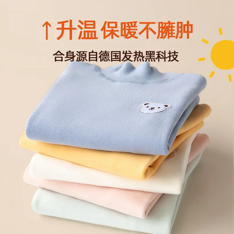 Baby Velvet T-Shirt Warm Winter Long Sleeve Top - Image 7