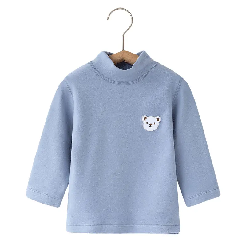 Baby Velvet T-Shirt Warm Winter Long Sleeve Top - Image 10