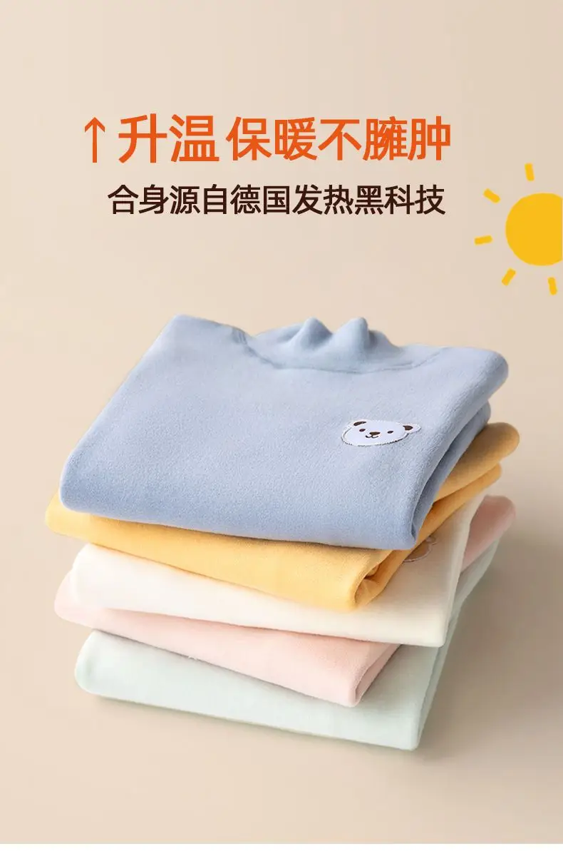 Baby Velvet T-Shirt Warm Winter Long Sleeve Top — feature 4