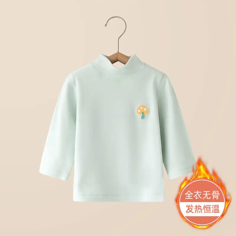 Baby Velvet T-Shirt Warm Winter Long Sleeve Top - Image 4