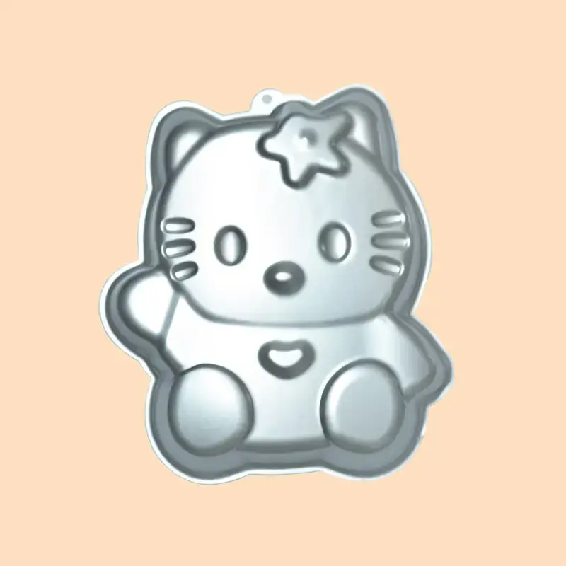 Aluminum Alloy Cat Shape Cake Mold 29CM - Image 13