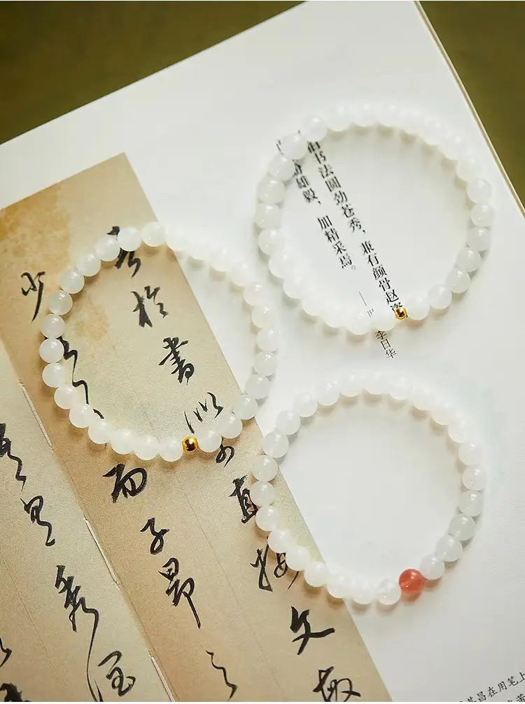 White Hetian Jade Transfer Bracelet for Women — feature 13