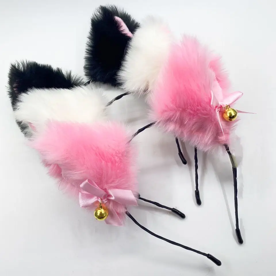 Pink Fox Ear Binds with LED Light & Bow - Image 10